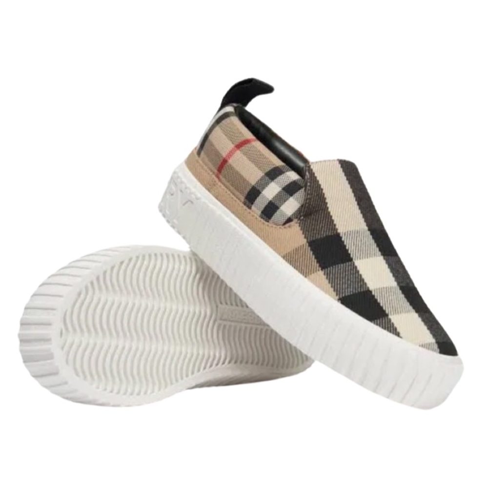 BURBERRY KIDS ANDREW SLIP ON SNEAKERS